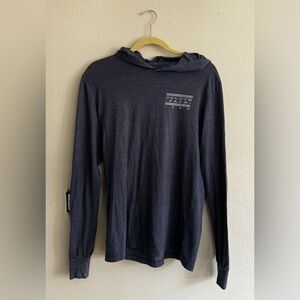 Duluth Pack Blue Long Sleeve Hoodie Tee